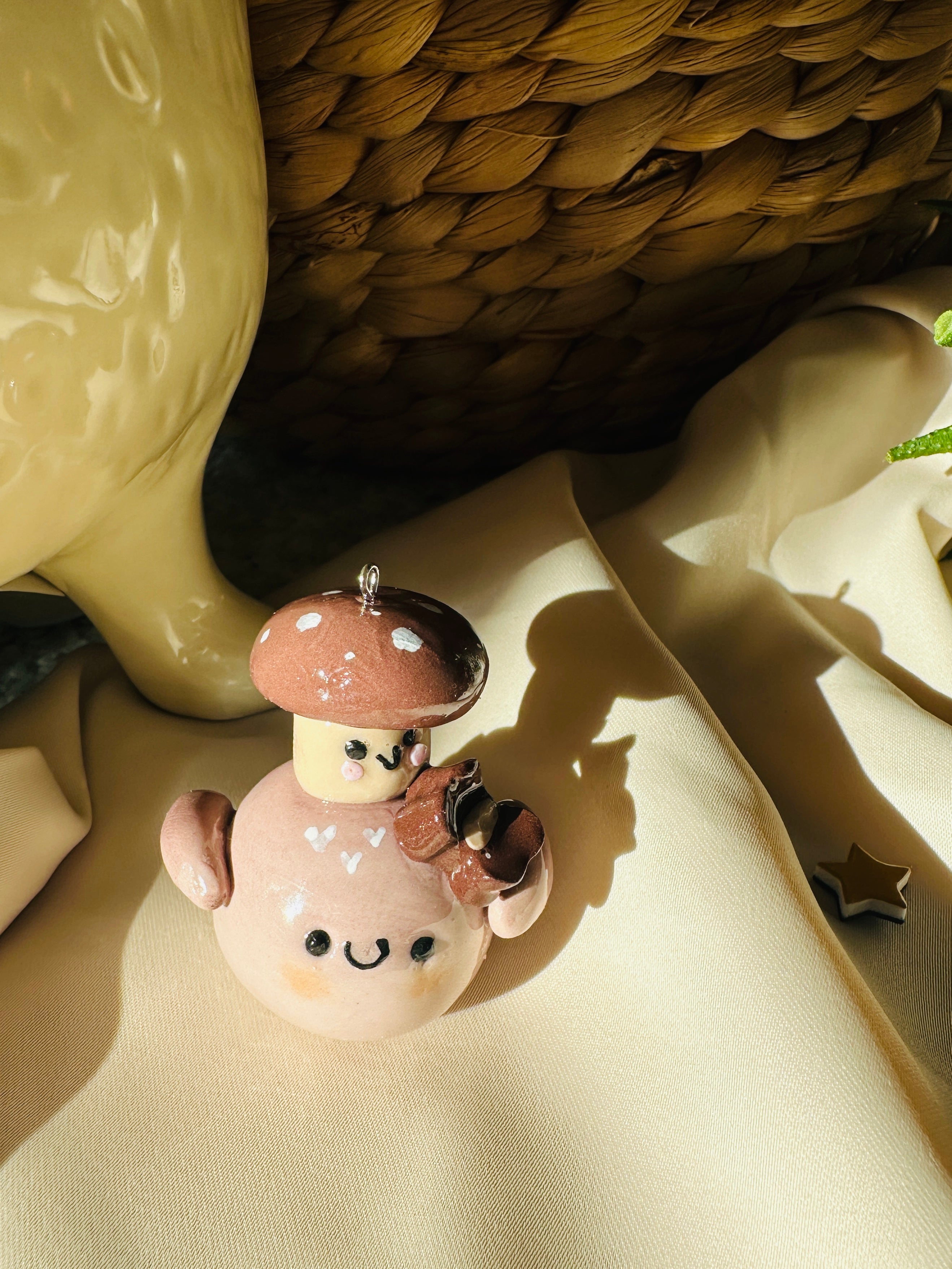 Truffelle - Keychain / Charm - Chocolate themed - polymer clay